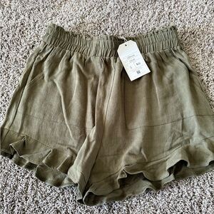 Olive Green Women's Shorts